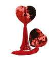 Slap Nipples Heart Sequin Red 194002