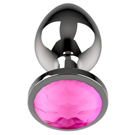 coquette toys - anal plug metal pink color size l 4 x 9cm D-225829