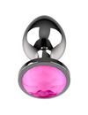 coquette toys - anal plug metal pink color size l 4 x 9cm D-225829