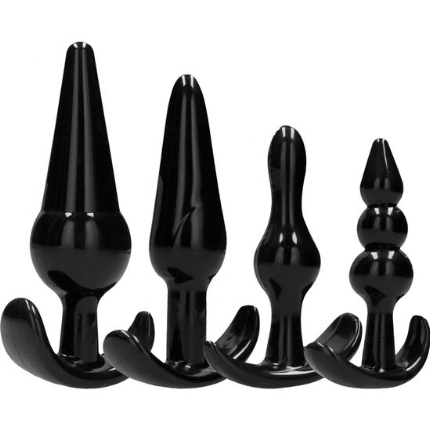 4x Plug Anal Addicted Toys Preto,D-226995