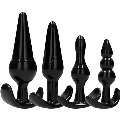 4x Plug Anal Addicted Toys Preto