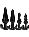 4x Plug Anal Addicted Toys Preto,D-226995