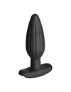 electrastim - silicone black rocker butt plug medium D-227114