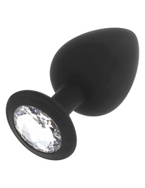 ohmama - plug anal silicona diamond talla l 9 cm