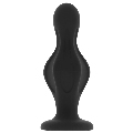 Plug Anal OhMama Shape Preto 12 cm