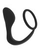 Plug Anal OhMama com Cockring Preto,D-227287
