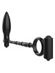 Plug Anal Addicted Toys com Cockring Vibratório Preto,D-227618