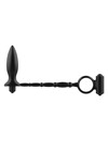 Plug Anal Addicted Toys com Cockring Vibratório Preto,D-227618