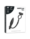 Plug Anal Addicted Toys com Cockring Vibratório Preto,D-227618