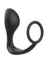 Plug Anal Addicted Toys com Cockring Preto,D-227619