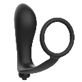 addicted toys - vibratory anal plug with penis ring