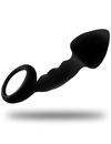 ohmama - ribbed anal plug with ring D-230307