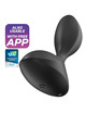 satisfyer - sweet seal plug vibrador app negro