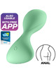 Plug Anal Satisfyer trendsetter com Vibração e App Preto,D-231267