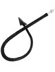 Ohmama fetish - cola de diablo plug anal cuero y metal 7 cm