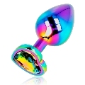 ohmama - iridescent heart anal plug size m