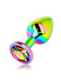 ohmama - plug anal circulo iridiscente talla s