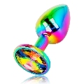 ohmama - plug anal circulo iridiscente talla m