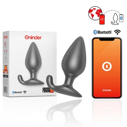 Plug Anal Oninder com Vibração e APP Preto,D-232588