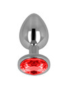 ohmama - anal plug with red crystal 9 cm D-232942