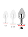 ohmama - anal plug with red crystal 9 cm D-232942