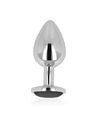 ohmama - anal plug with black crystal 9 cm D-232948