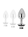 ohmama - anal plug with black crystal 9 cm D-232948