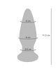 Plug Anal Toyjoy Shining Vidro Azul,D-233105