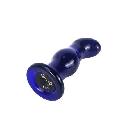 Plug Anal Toyjoy Gleaming Vidro Azul,D-233107