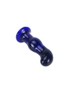 Plug Anal Toyjoy Gleaming Vidro Azul,D-233107