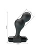 mr play - black silicone vibrator anal plug D-233390
