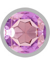 Plug Anal com Jóia de Metal Intense 7 cms Roxo,D-234365