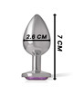 Plug Anal com Jóia de Metal Intense 7 cms Roxo,D-234365
