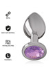 Plug Anal com Jóia de Metal Intense 9 cms Roxo,D-234367