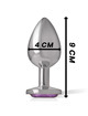 Plug Anal com Jóia de Metal Intense 9 cms Roxo,D-234367