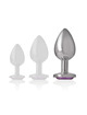Plug Anal com Jóia de Metal Intense 9 cms Roxo,D-234367