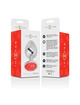 Intense - plug anal metal con cristal rojo talla m