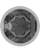 intense - aluminum metal anal plug with black glass size l D-234373