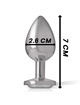 Plug Anal com Jóia de Metal Intense 7 cms Transparente,D-234374