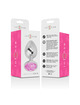 intense - aluminum metal anal plug with pink crystal size m D-234381