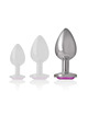 Plug Anal com Jóia de Metal Intense 9 cms Rosa,D-234382