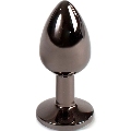 secretplay - gunmetal butt plug small size 7 cm