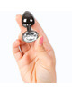 secretplay - gunmetal butt plug talla s 7 cm