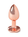 secretplay - metal butt plug rose gold small size 7 cm D-234739