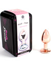 secretplay - metal butt plug rose gold small size 7 cm D-234739