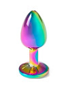 secretplay - metal butt plug rainbow small size 7 cm D-234740