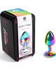 Secretplay - metal butt plug multicolor talla s 7 cm