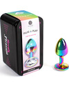 secretplay - metal butt plug rainbow small size 7 cm D-234740