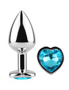 secretplay - metal butt plug blue heart small size 7 cm D-234741