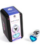 Plug Anal com Jóia Coração Metal Secretplay 7 cm Azul,D-234741